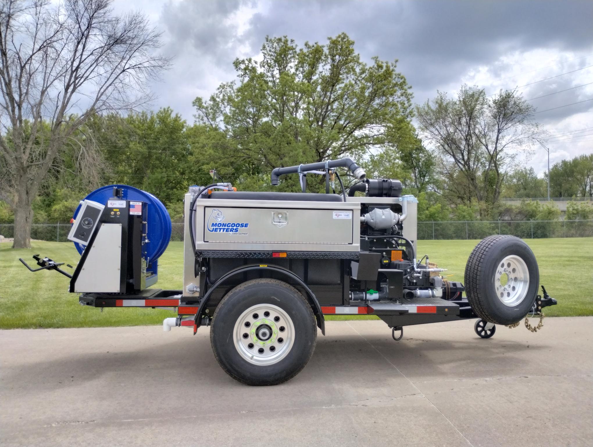 New 2023 Sewer Equipment Mongoose 184 HD Sewer Jet Trailer Mid Iowa